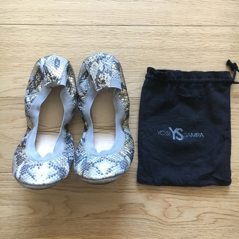 Yosi Samra foldable ballet flats in serpent 7